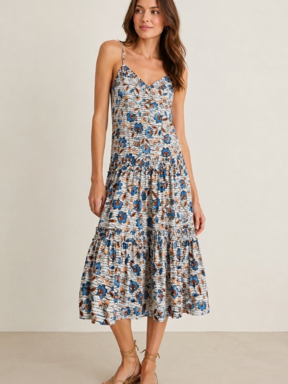 Derek Lam 10 Crosby Poplin Cotton Odile Midi Dress NWT Size 2